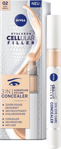 NIVEA Cellular Filler 3 In 1 Oogconcealermake-up 4 Ml
