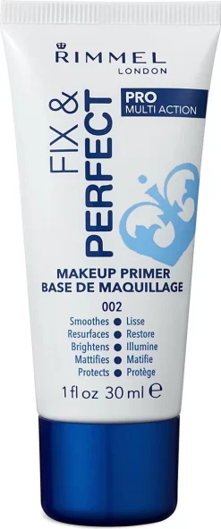 Rimmel London Fix & Perfect Make-Up Primer - 002 Transparent - 30 Ml