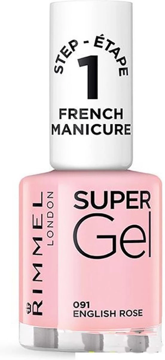 Rimmel London SuperGel French Manicure Nagellak - 091 English Rose - Afbeelding 3