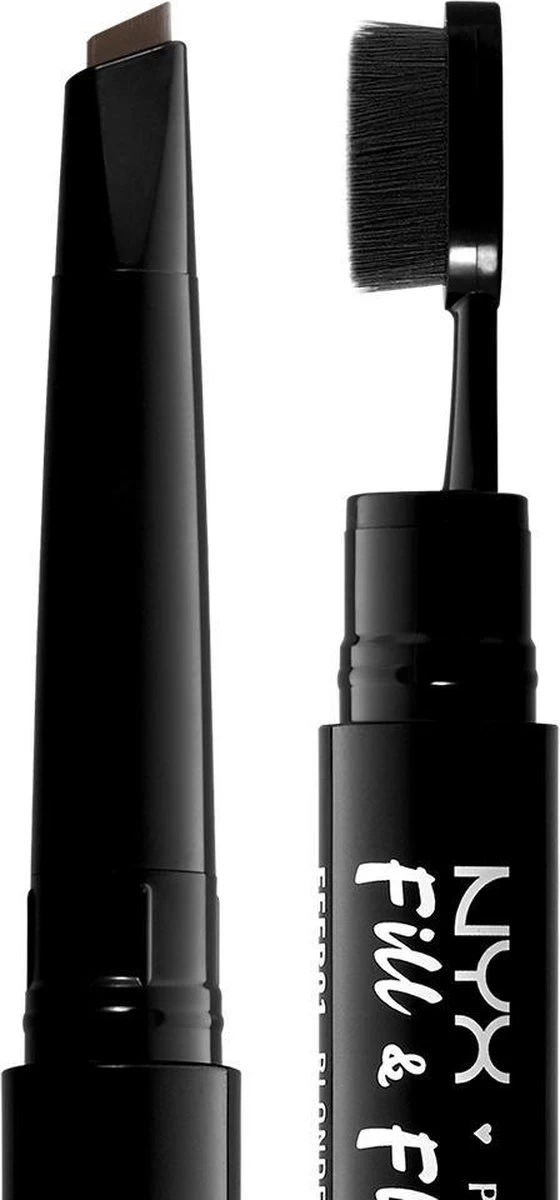 NYX Professional Makeup Fill & Fluff Eyebrow Pomade Pencil - Brunette FFEP06 - Wenkbrauwpotlood - Afbeelding 2