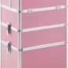 TecTake Cosmetica Koffer Met 3 Etages - Roze - Make-up Koffer