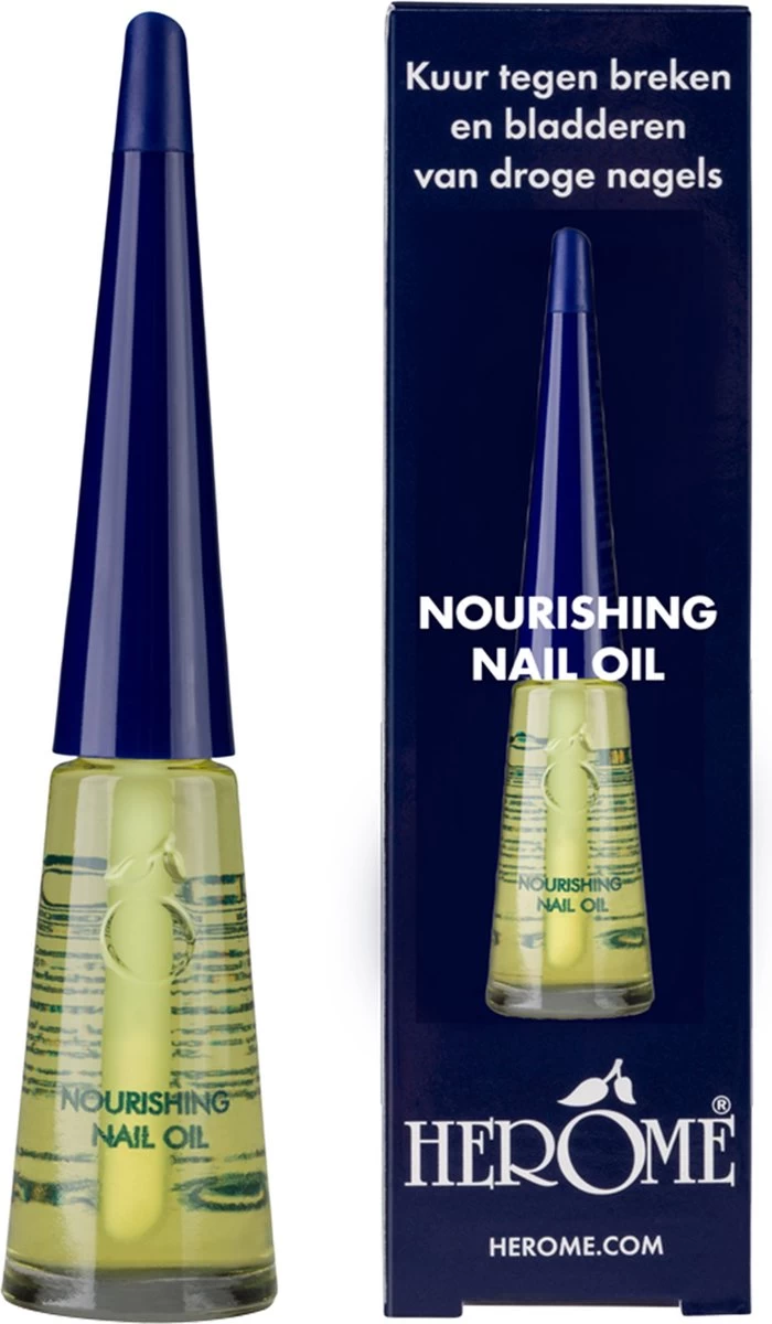 Herome Combi-Pack Voedende Nagelolie & Ridge Filling Base Coat (Nourishing Nail Oil & Ridge Filling Base Coat) - Herstelt Nagels, Maakt De Nagels Veerkrachtig & Vult Oneffenheden Op. Maakt De Nagel Egaal En Glad - 2*10ml. - Afbeelding 12