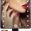 Make-Up Spiegel - LED Verlichting - Zwart - Cosmetica Spiegel - Scheerspiegel
