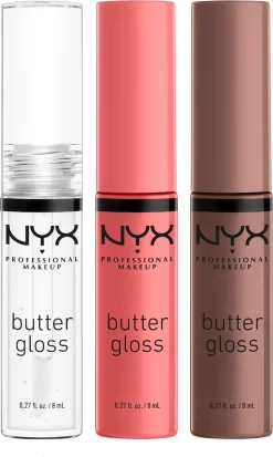NYX Professional Makeup - Holidays 2022 Mrs Claus - Butter Gloss Trio - Lip Gloss