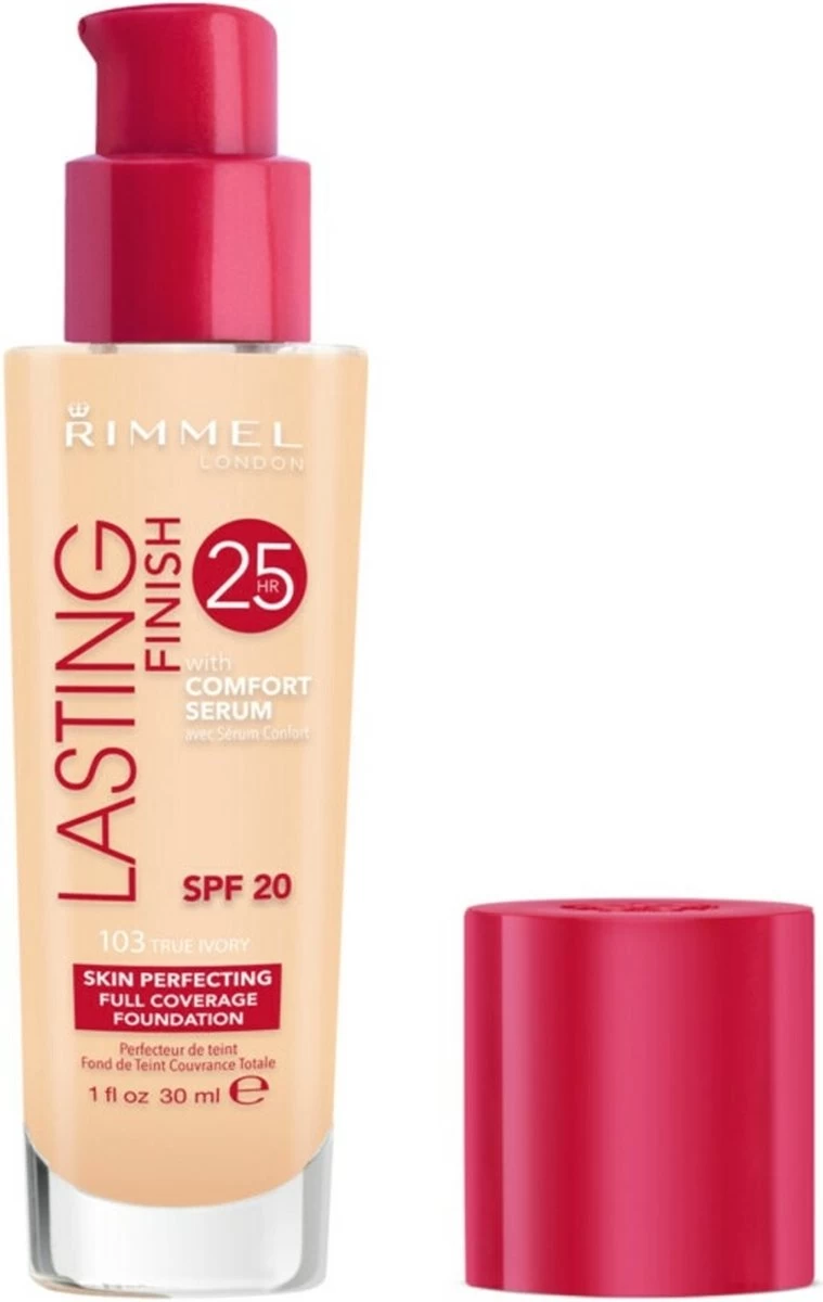 Rimmel London Lasting Finish Foundation - 103 True Ivory - Afbeelding 2