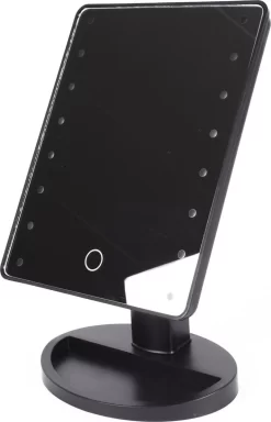 Merkloos Make-Up Spiegel - Zwart- LED Licht - Verlichting - Verlichte Make-Up Spiegel