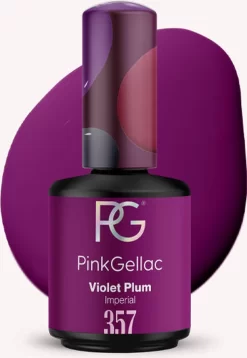 Pink Gellac - Violet Plum - Gellak - Vegan - Paars - Creamy Finish - 15 Ml