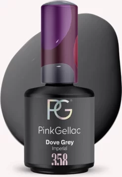 Pink Gellac - Dove Grey - Gellak - Vegan - Grijs - Creamy Finish - 15 Ml