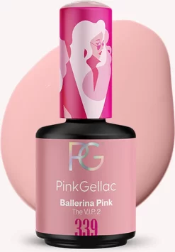 Pink Gellac - Ballerina Pink - Gellak - Vegan - Roze - Parel Finish - 15 Ml