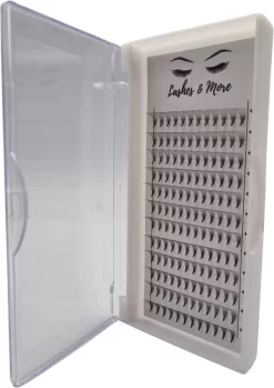 Lashes & More - Nepwimpers - 10D 13mm 0.05 D Krul - Pre-Made Volume Fans – Russian Volume – Pre-Made Fans- Wimperextensions – Wimper Extensions - Verkrijgbaar In Lengte 9mm Tot 15mm