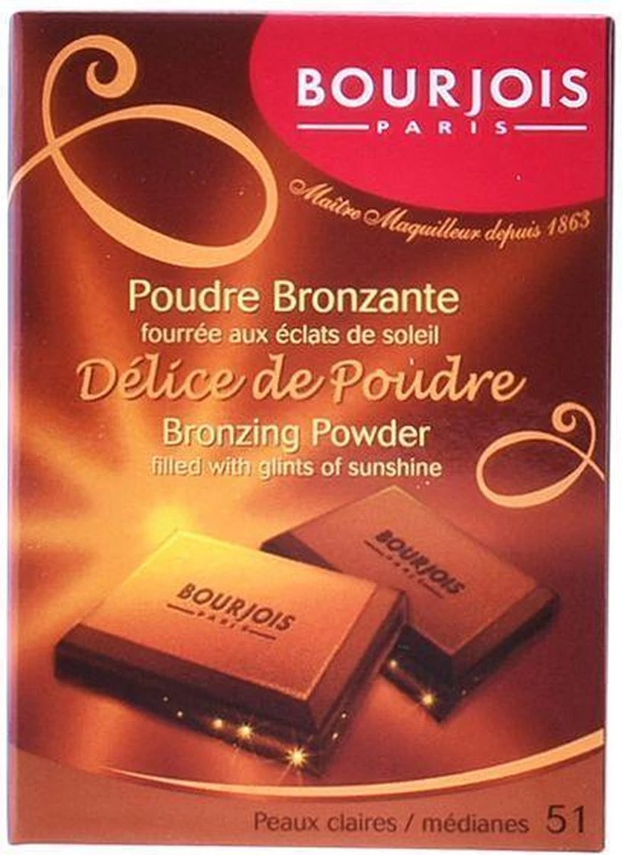 Bourjois - Delice De Poudre Bronzing Powder Browning Powder 52 16.5G - Afbeelding 8