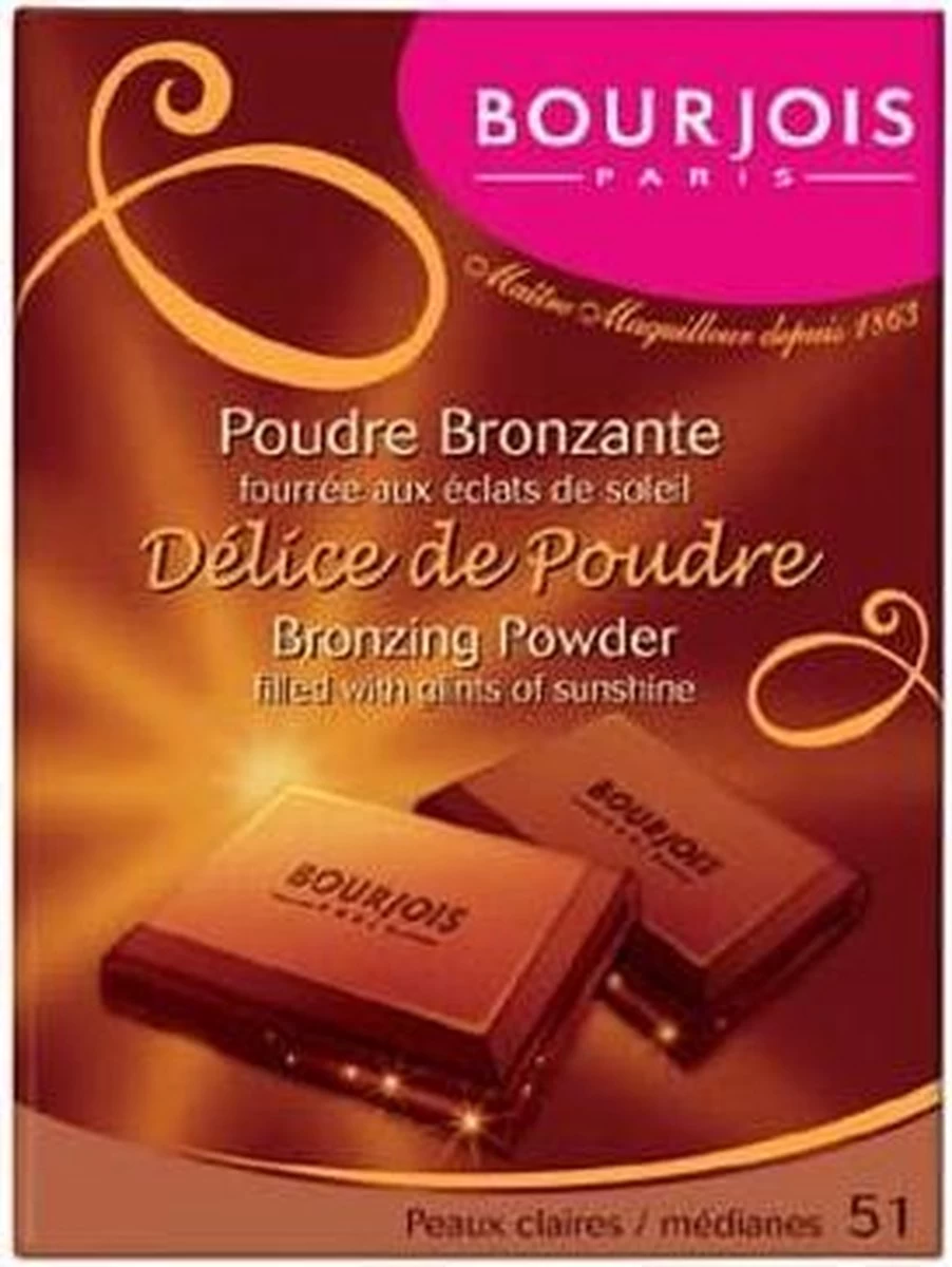Bourjois - Delice De Poudre Bronzing Powder Browning Powder 52 16.5G - Afbeelding 9