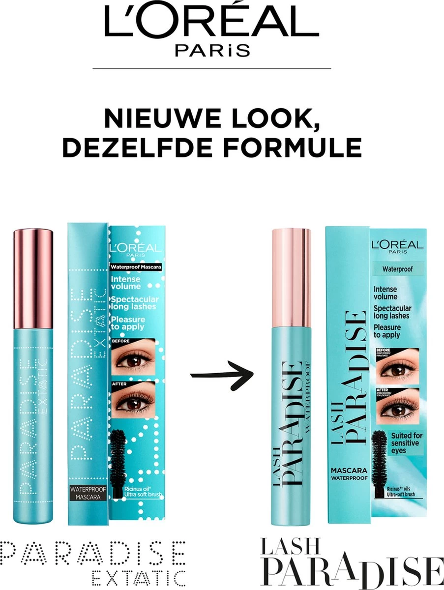 L’Oréal Paris - Lash Paradise Mascara Waterproof - 6.4 Ml (Paradise Extatic) - Afbeelding 2