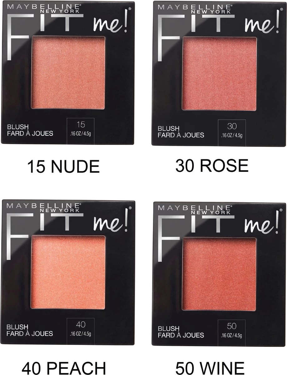 Maybelline Fit Me Blush - 40 Peach - Oranje - Natuurlijk Ogende Rouge - Afbeelding 10