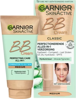 Garnier SkinActive BB Cream Classic Medium 5-in-1 Verzorging - 50 Ml