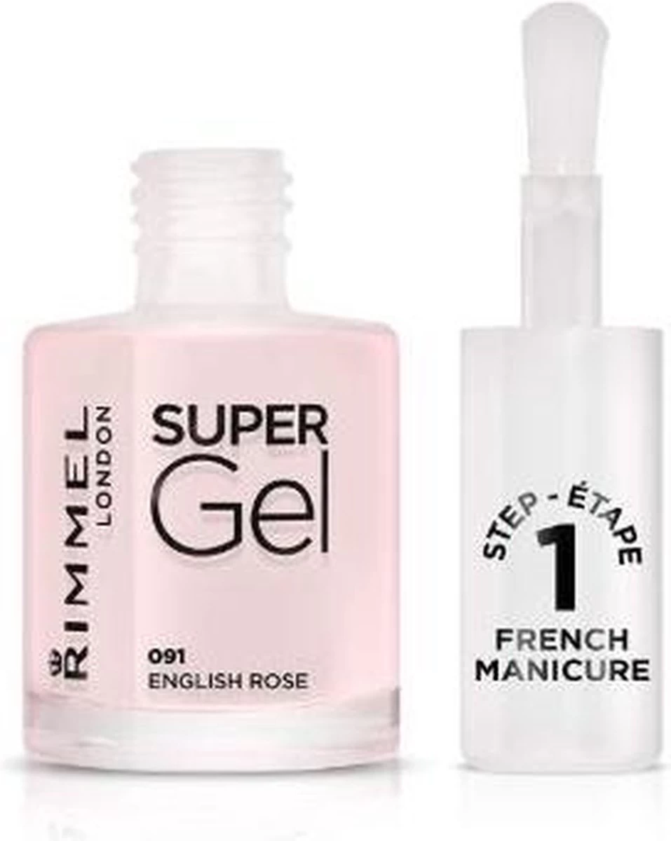 Rimmel London SuperGel French Manicure Nagellak - 091 English Rose - Afbeelding 2