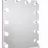 Bright Beauty Vanity Hollywood Make Up Spiegel Met Verlichting - 60 X 80 Cm - Dimbaar - Zonder Rand - Wit - Hoogwaardig Gespoten MDF
