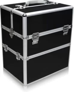 Cosmetica Of Nagel Koffer XL Zwart Glad