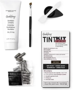 Godefroy Professional Wenkbrauwverf Dark Brown (20 Toepassingen)