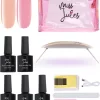 Miss Jules® BIAB Starter Pakket – Builder In A Bottle – BIAB Nagel Builder Gel – BIAB Nagellak Starterset - Inclusief UV/LED Lamp & Instructievideo (NL)